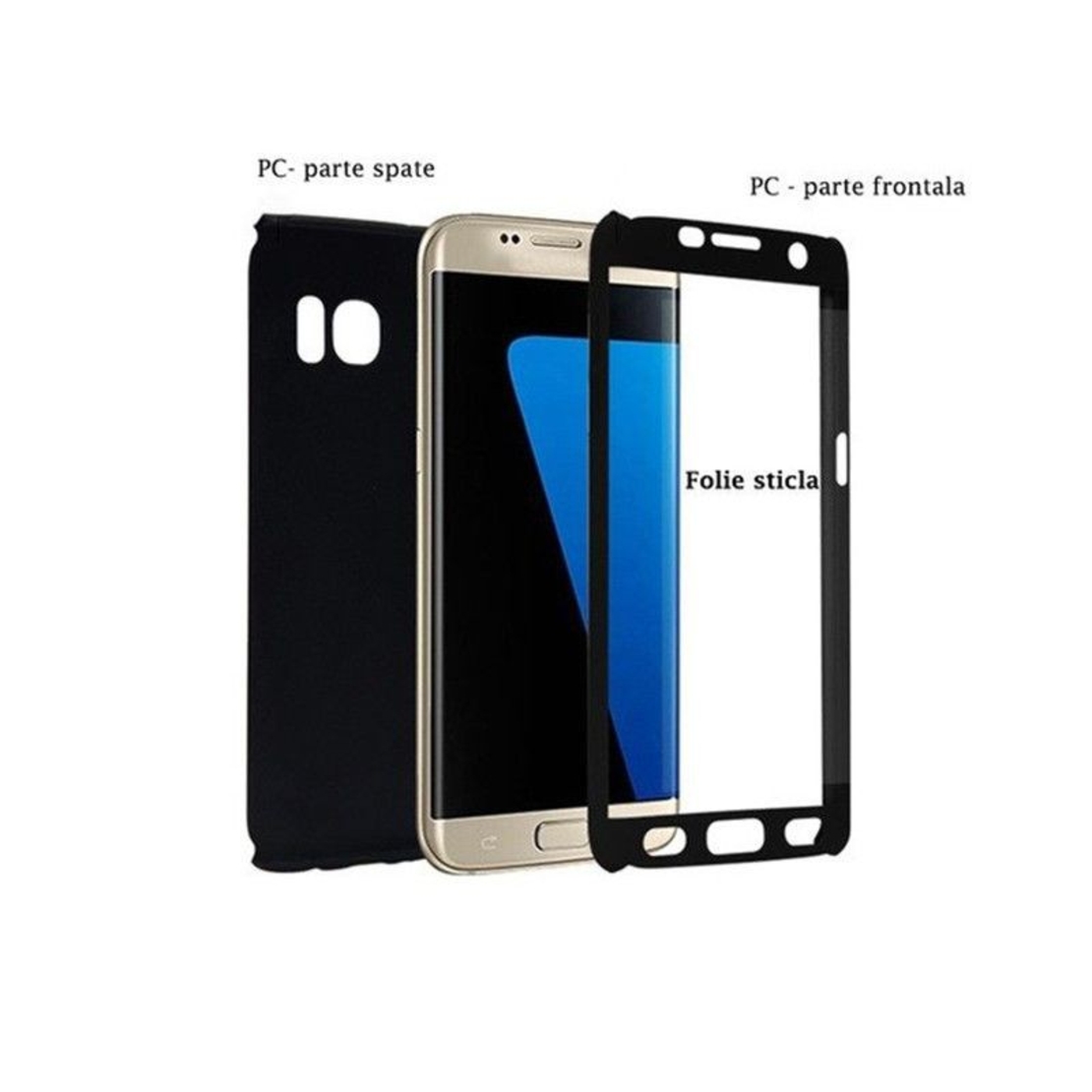 Husa de protectie Flippy compatibila cu Huawei Mate 10 Lite Full Cover 360 Negru + Folie de protectie