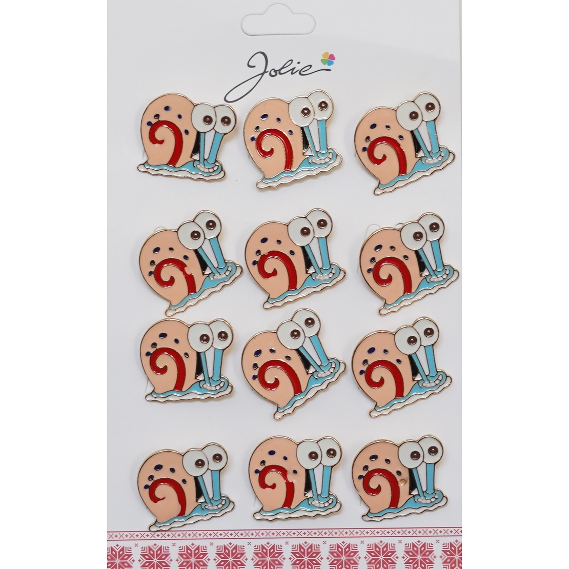 Set 12 Brose pentru Copii Melc cu Ochi