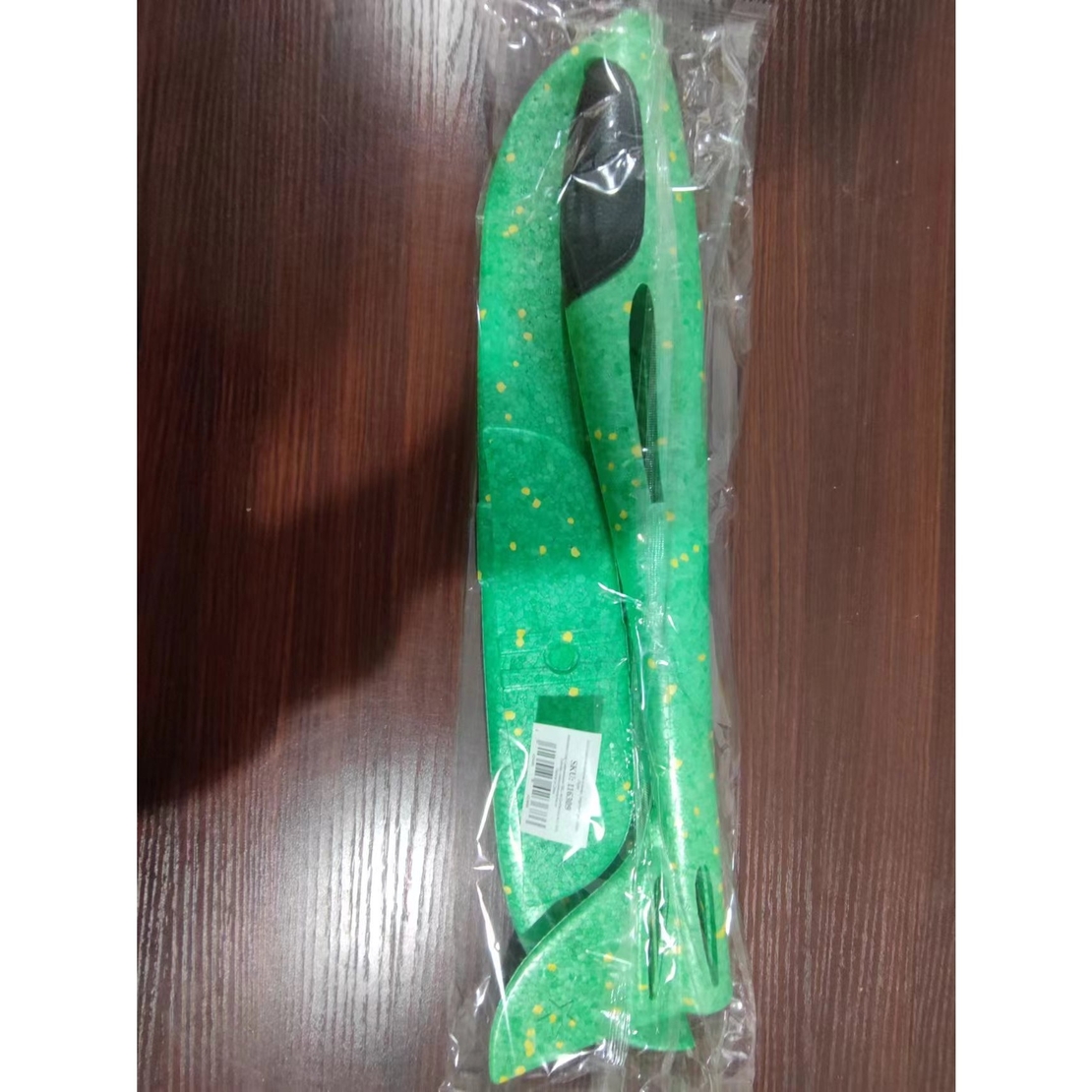 Avion planor din polistiren in punga , lungime 47 cm , Verde , Flippy