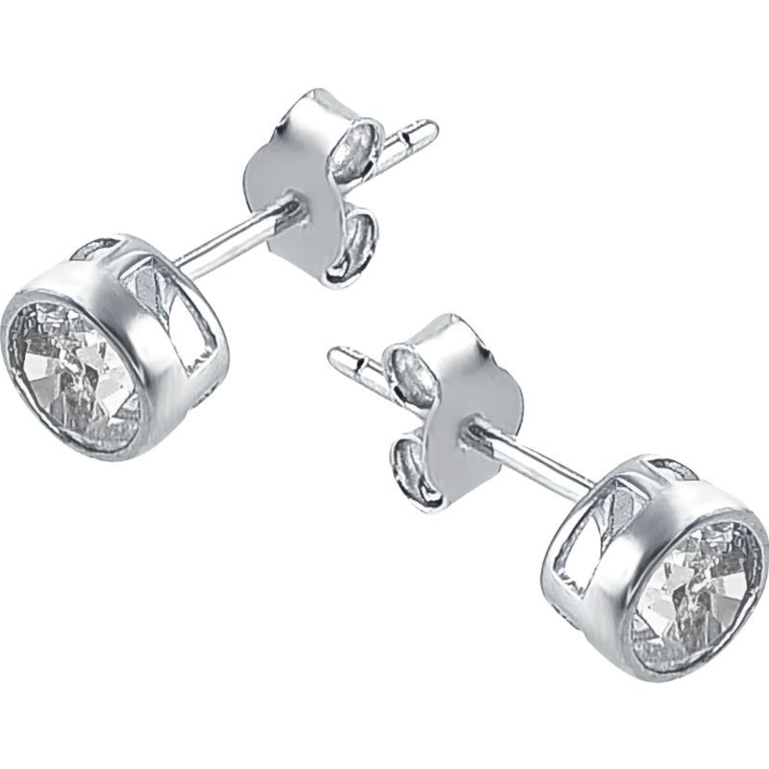 Cercei Argint 925 Rotunzi cu Zirconiu