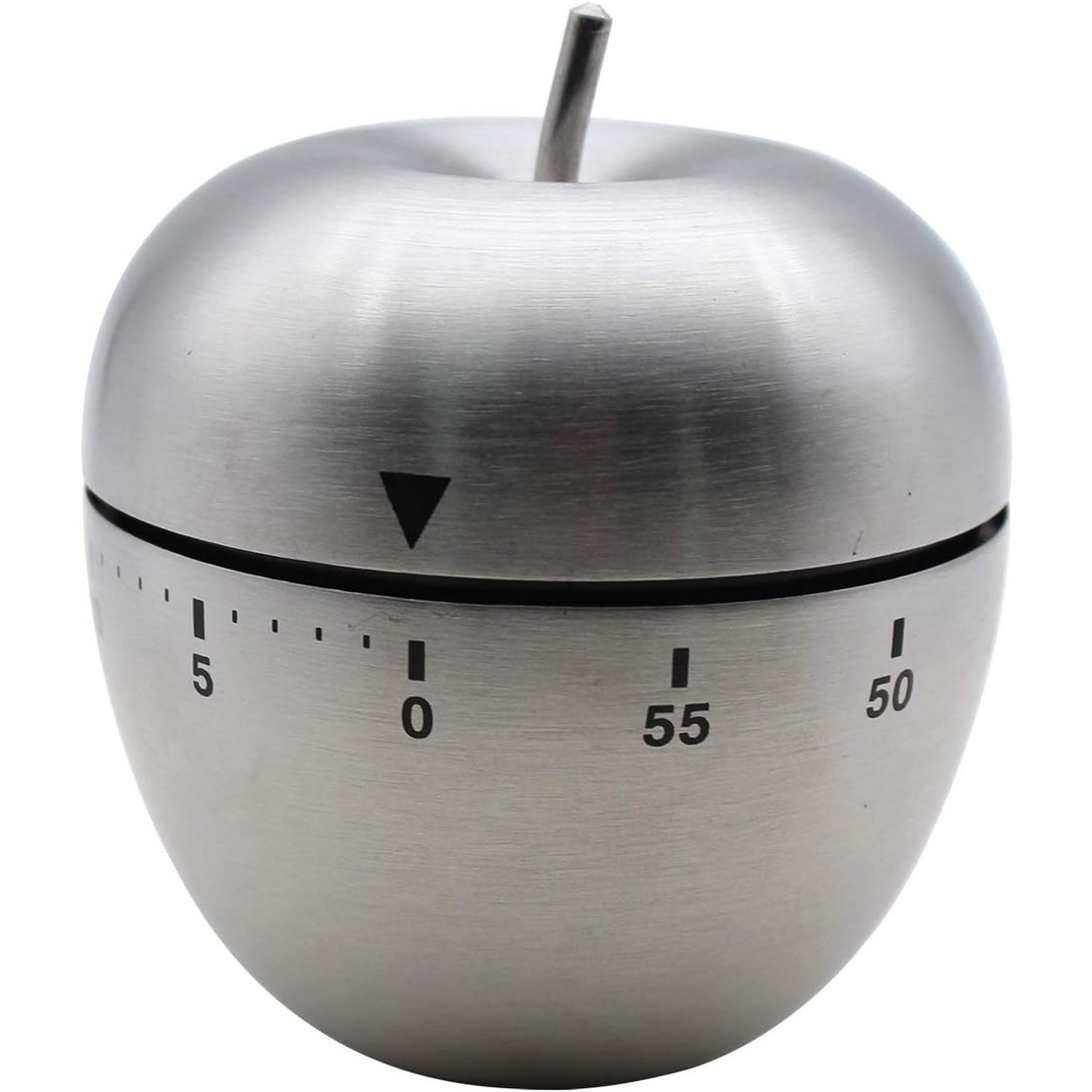 Cronometru de Bucatarie, Flippy, Mecanic, Forma de Mar, din Otel Inoxidabil, 60 min Timer, 7.5 x 6.2 cm, Argintiu