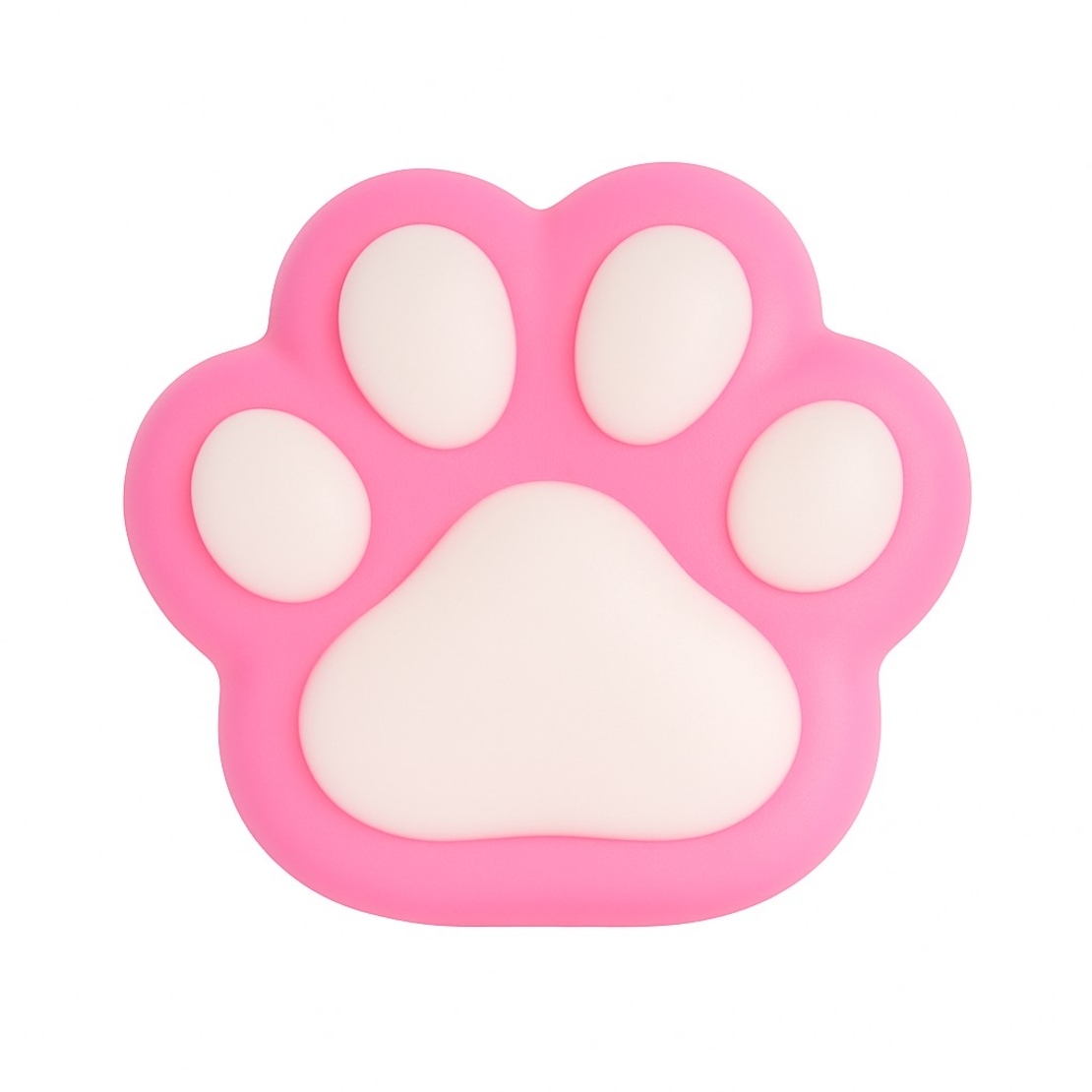 Jucarie Antistres Squishy, Flippy, Revenire Lenta, Model Labuta de Pisica, Squishy, BIG 12.5 x 10.5 cm, 220 g, Model 11, Roz Alb