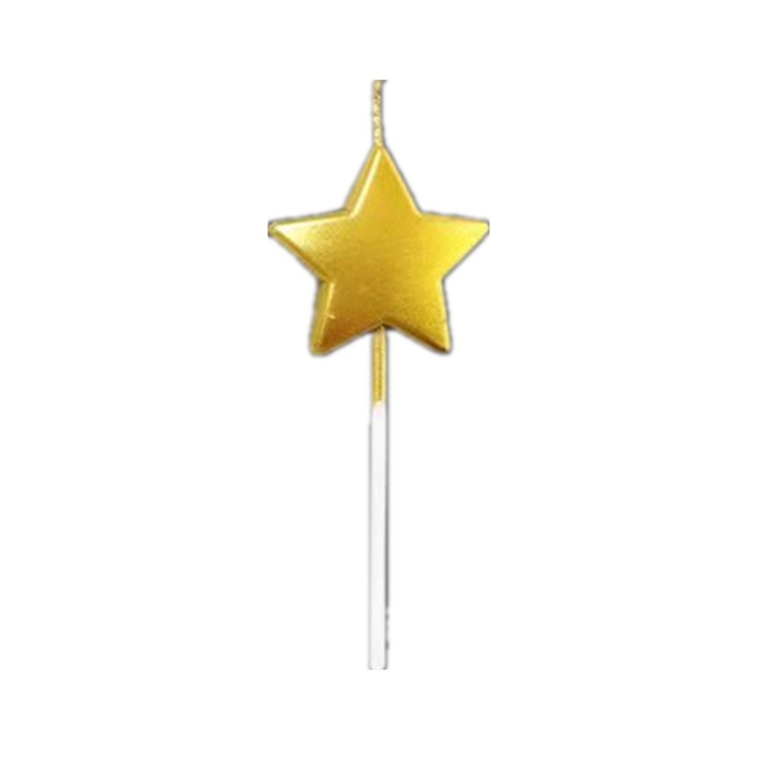 Lumanare de Tort, Flippy, Model Steluta, Party, 8.5 x 3.2 cm, Auriu