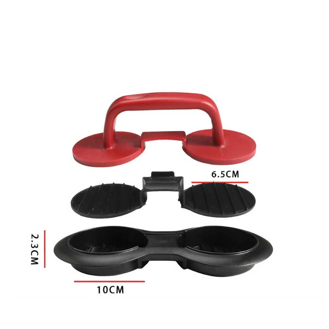 Presa dubla pentru hamburgeri 2 in 1, forma si presa, cu maner, material ABS, 20x10 cm, 140 g, negru, Resigilat