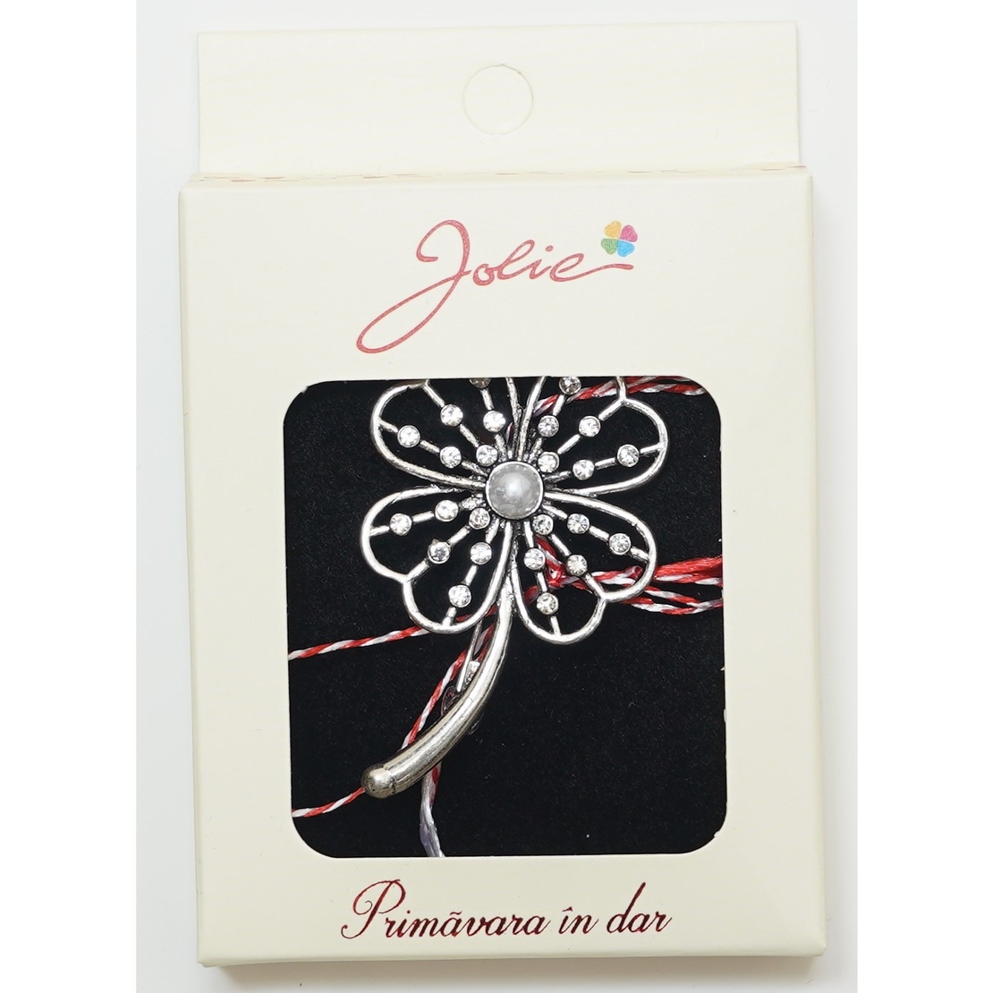 Martisor Brosa Medie, Multicolora, Dimensiune Brosa Aprox 5 cm, Material Metal, Model 17