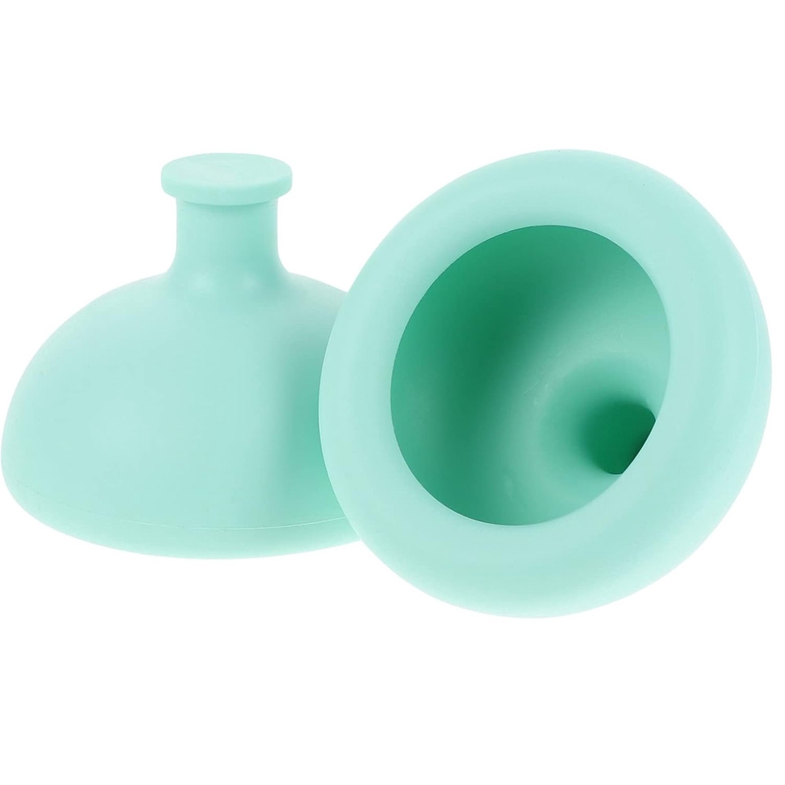 Dispozitiv Terapeutic Sputa, Flippy, Cupa pentru Terapie Toracica, Dispozitiv de Eructare, pentru Sugari si Copii, 7.5 x 6 cm, din Silicon, Verde