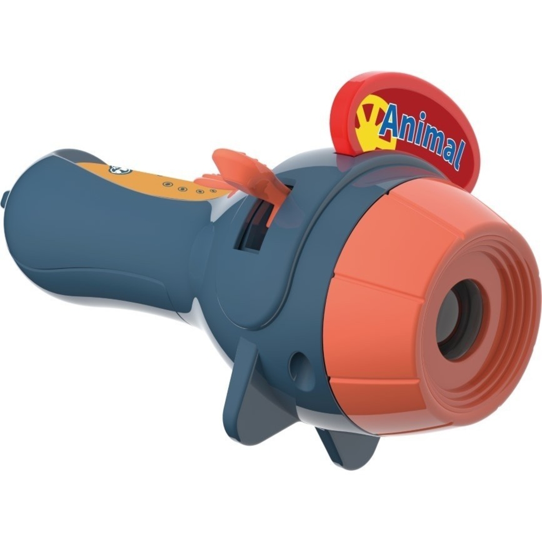 Set Jucarie Educativa, Flippy, Proiector Tip Lanterna Pentru Copii, 6 Teme, 48 de Imagini, Cutie Depozitare, +3 ani, Albastru