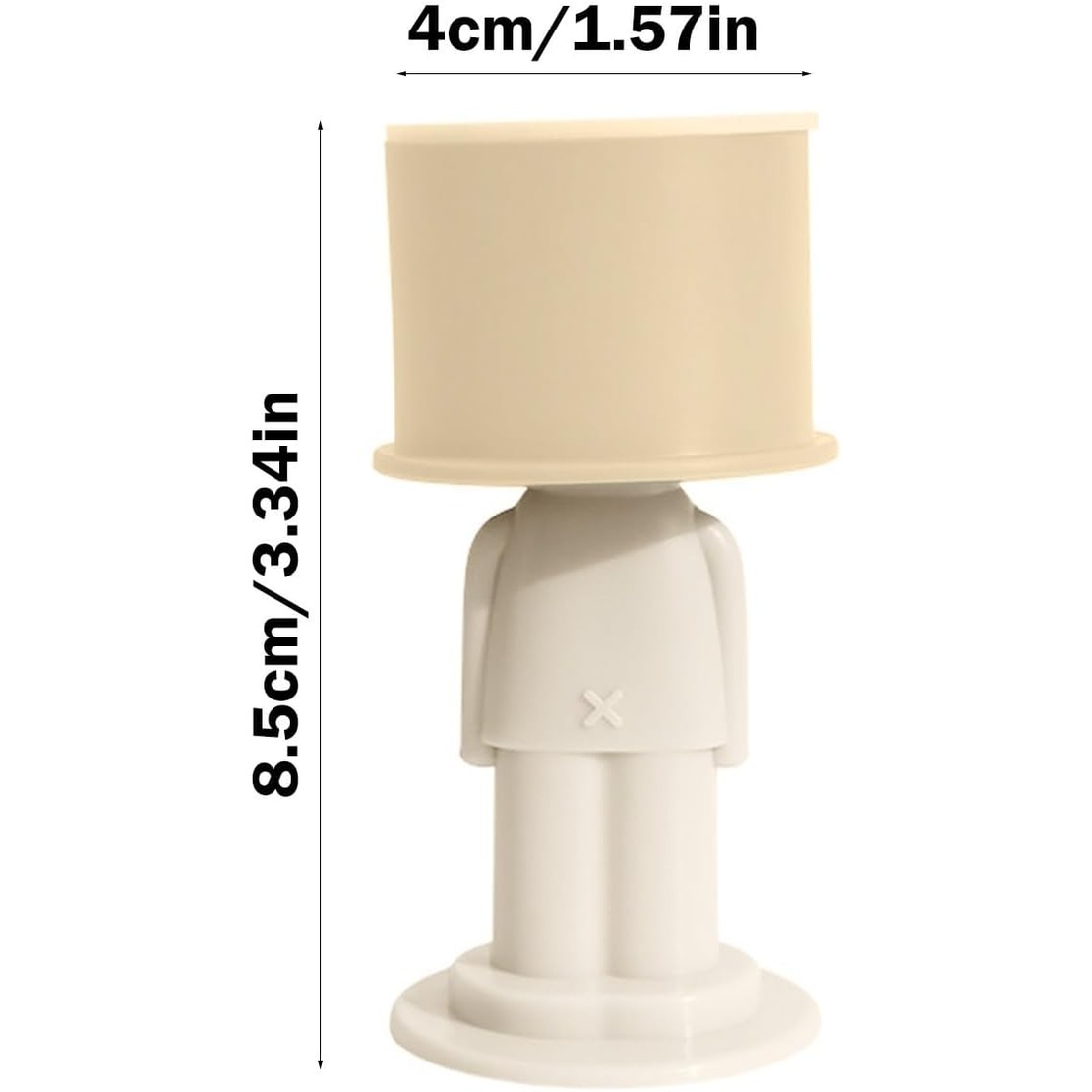 Opritor de Usa, Flippy, din Silicon, Model Magicial, cu Prindere de Perete, Anti-Coliziune, 4x 8.5 cm, Galben