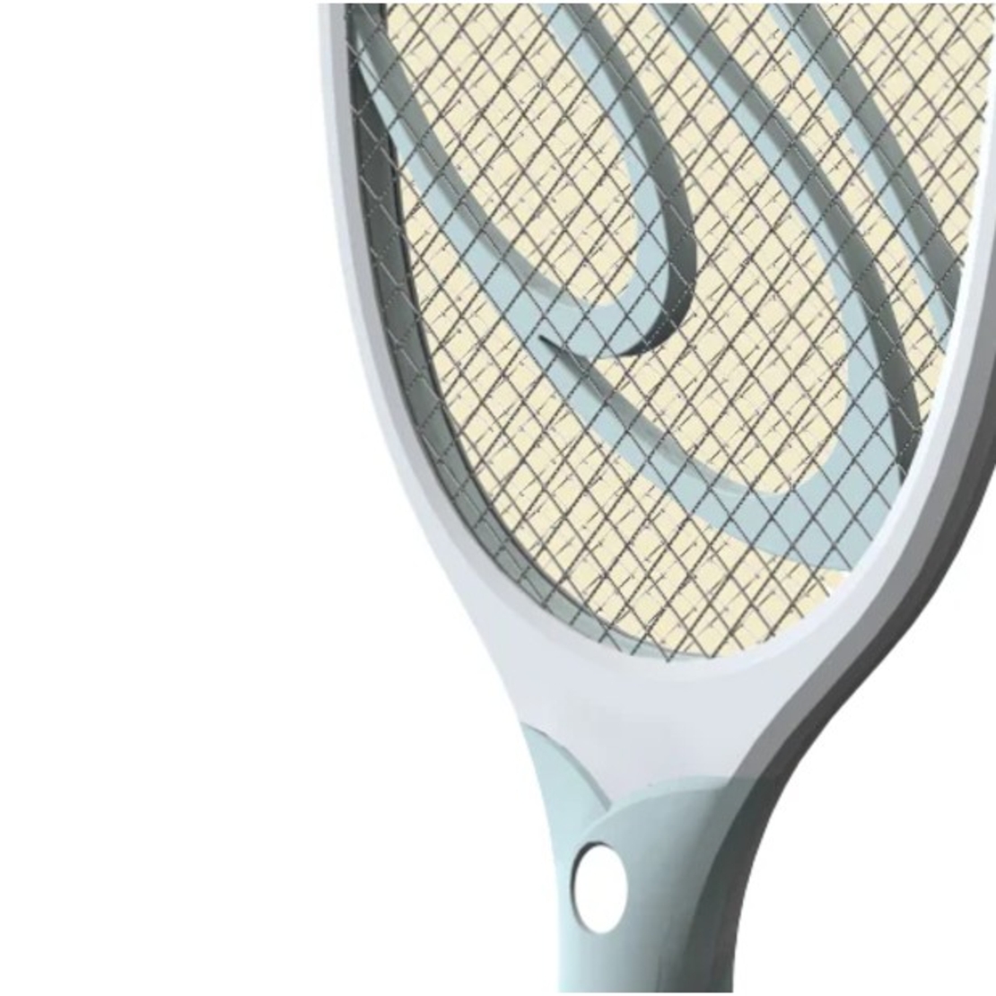 Paleta Electrica pentru Tantari, Muste sau Insecte LED, Flippy, Reincarcabila, Incarcare USB, Plastic, Casa si Gradina, Anti-insecte, Alb-Albastru