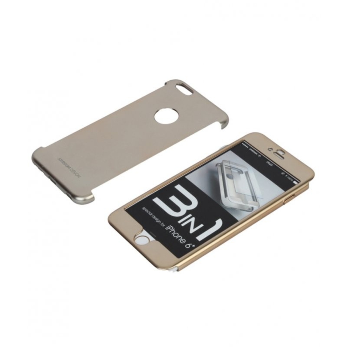 Husa Apple iPhone 7 Joyroom (Fata + Spate) Argintiu + Folie de protectie