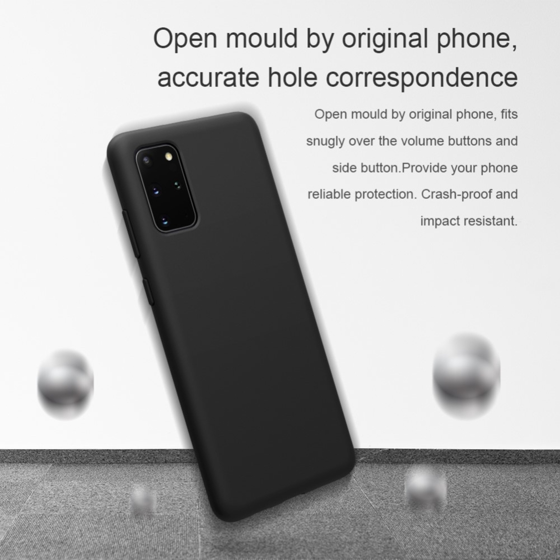 Husa protectie compatibila cu Samsung S20 Liquid Silicone Case Albastru inchis
