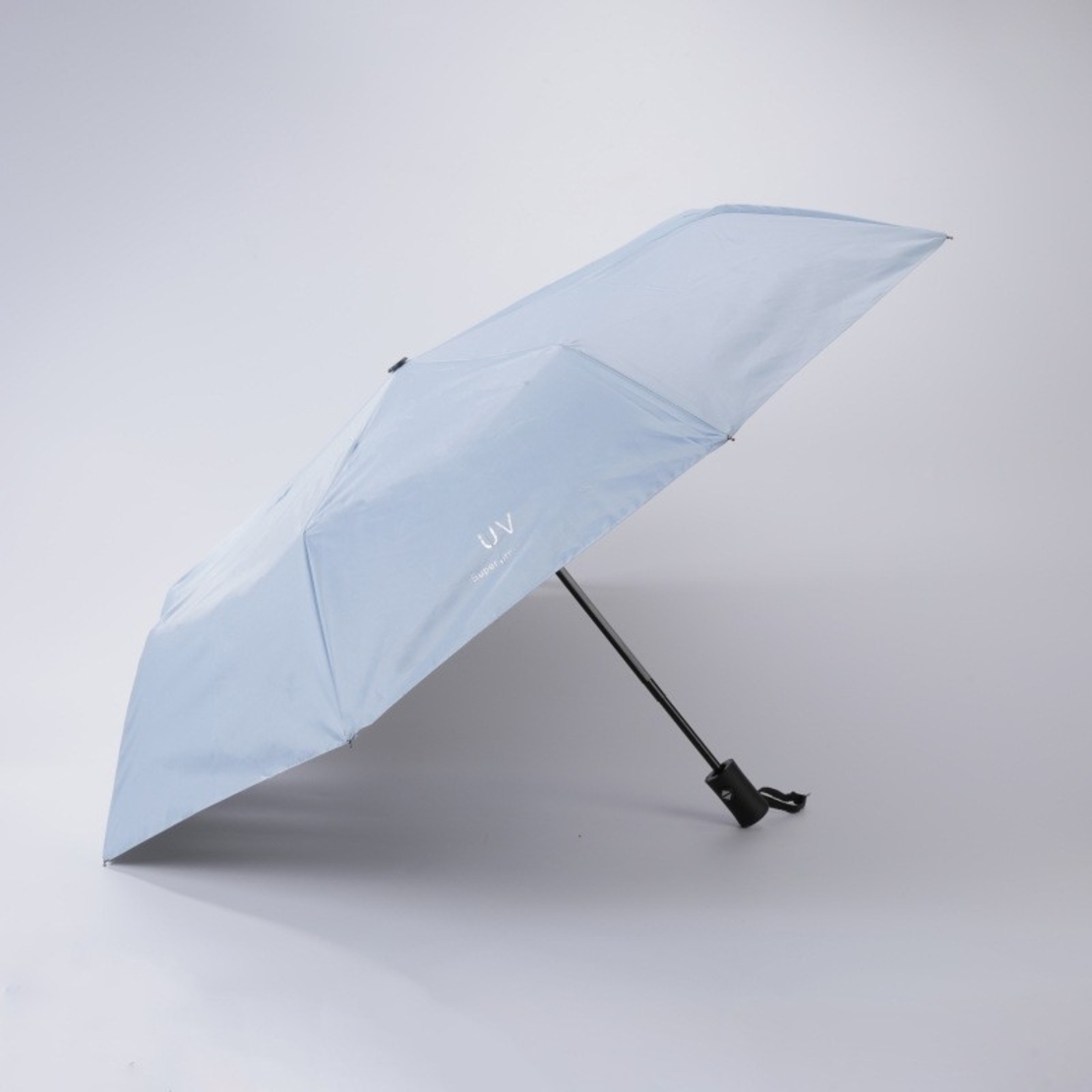 Umbrela, Flippy, Protectie UV Soare, Protectie Ploaie, Pliabila, din Vinil si Otel, 96 x 67 cm, Albastru