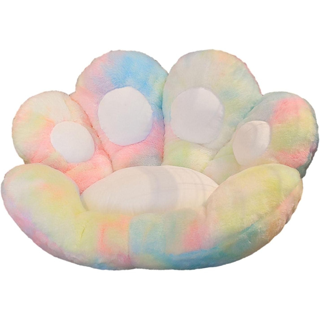 Perna Decorativa, Flippy, Model Laba de Pisica, din Plus, pentru Scaun/Canapea/Podea, 80 x 70 cm, Multicolor