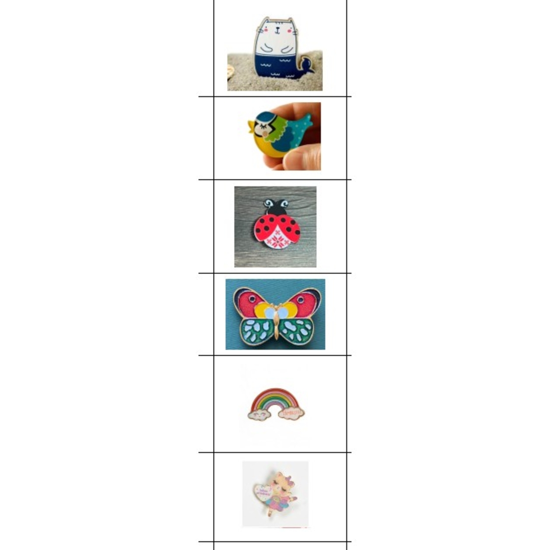Set 12 Brose Martisor pentru Copii Modele Mixate