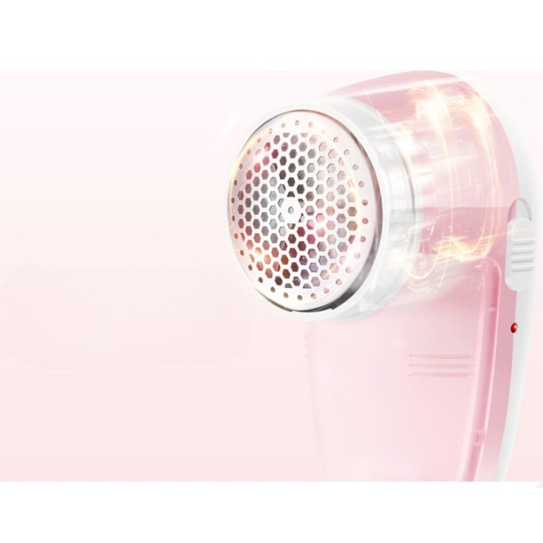 Aparat Pentru Curatat Scame, Par Si Praf, Flippy, Pentru Diferite Tipuri De Material, Cu Lame Din Otel Inoxidabil, Incarcare Prin USB Type-C, Cu Perie De Curatare si Cablu USB Incluse, 13x7 cm, Roz