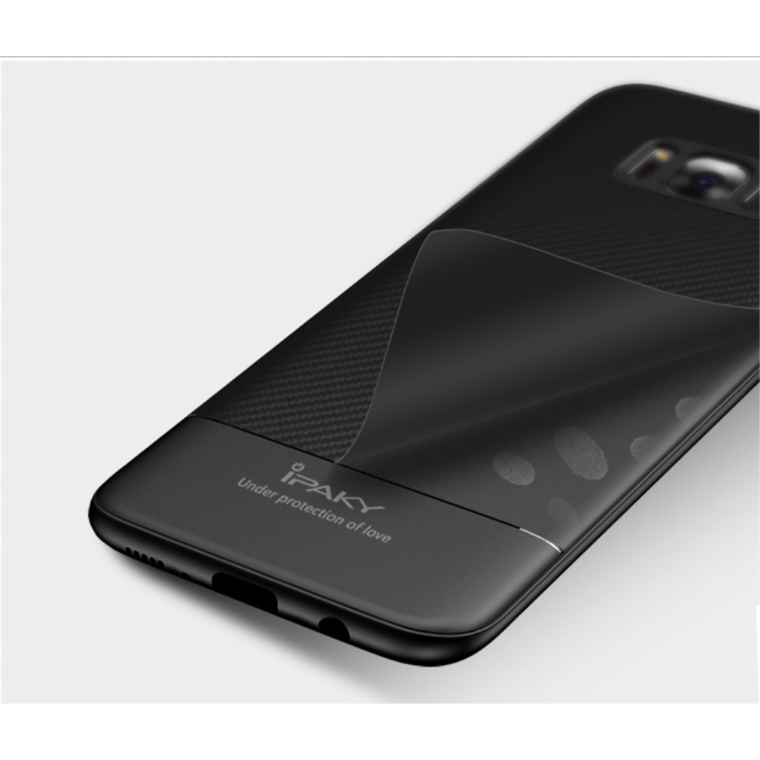 Husa Samsung Galaxy S8 IPAKY Carbon Fiber Negru