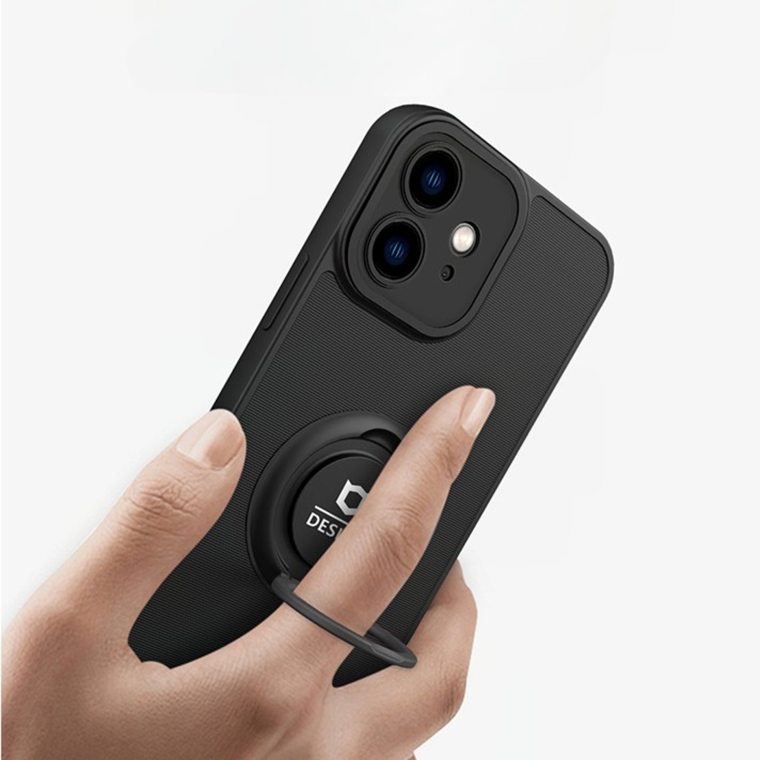 Husa Eagle Eye cu Stand pentru Motorola E30/E40, Negru, Suport Auto Magnetic, Protectie Antisoc, Flippy