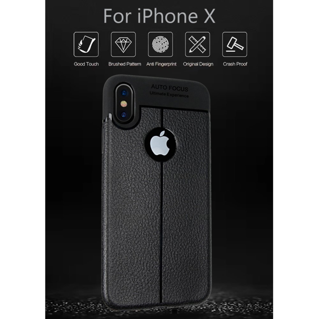 Husa Apple iPhone X Zore TPU moale Negru