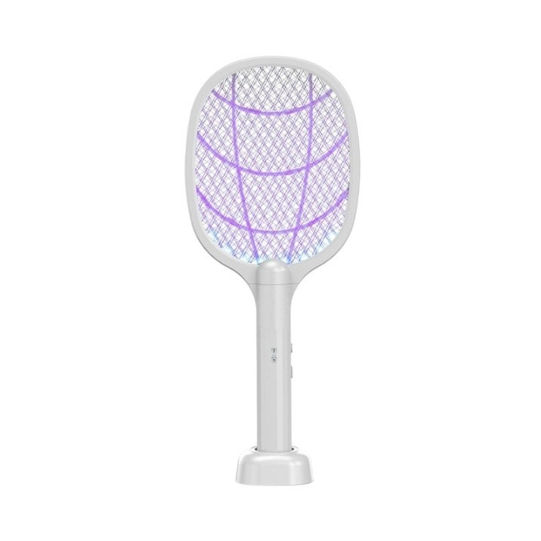 Lampa Electrica Impotriva Tantarilor, Flippy, 42.5 x 18 x 7.5 cm, Reincarcabila cu Cablu USB Inclus, Plasa din Aluminum, Alb