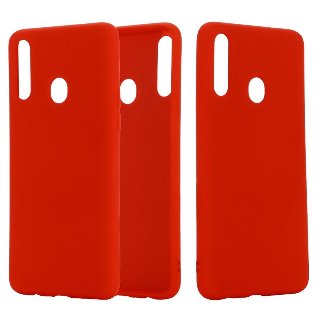 Husa protectie compatibila cu Samsung A20E Liquid Silicone Case Rosu