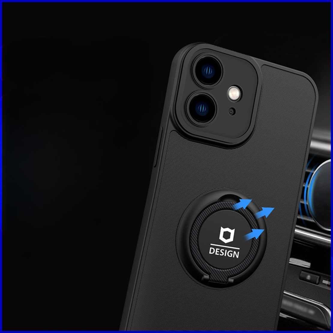 Husa Eagle Eye cu Stand pentru Motorola E30/E40, Negru, Suport Auto Magnetic, Protectie Antisoc, Flippy