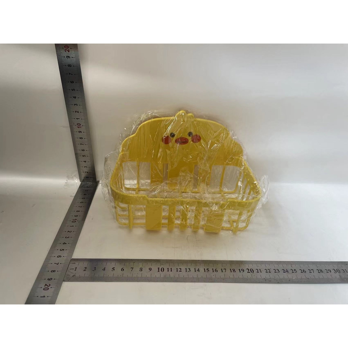 Suport pentru Servetele in Baie, Flippy, Suport pentru Prosoape, din Plastic PP, Montare pe Perete cu Adeziv, Model Ratusca, 13x19x12 cm, Galben