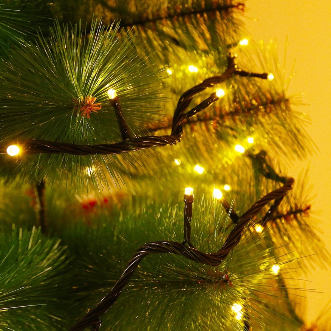 Instalatie de Craciun, Premium Flippy®, Tip Liniara, 21 m, 300 LED-uri, Interconectabila, Alb Cald