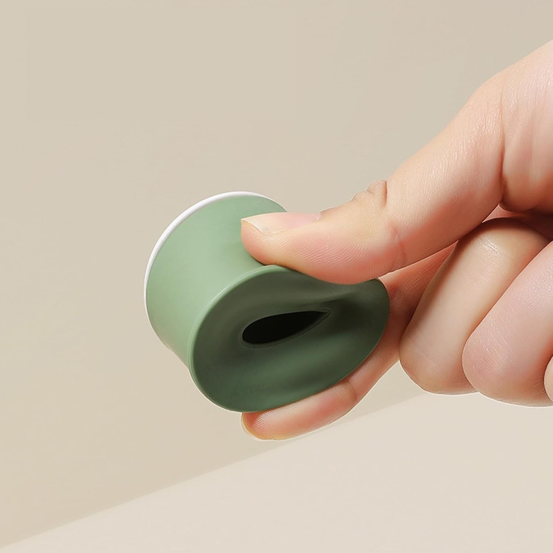 Opritor de Usa, Flippy, din Silicon, Model Magicial, cu Prindere de Perete, Anti-Coliziune, 4x 8.5 cm, Verde