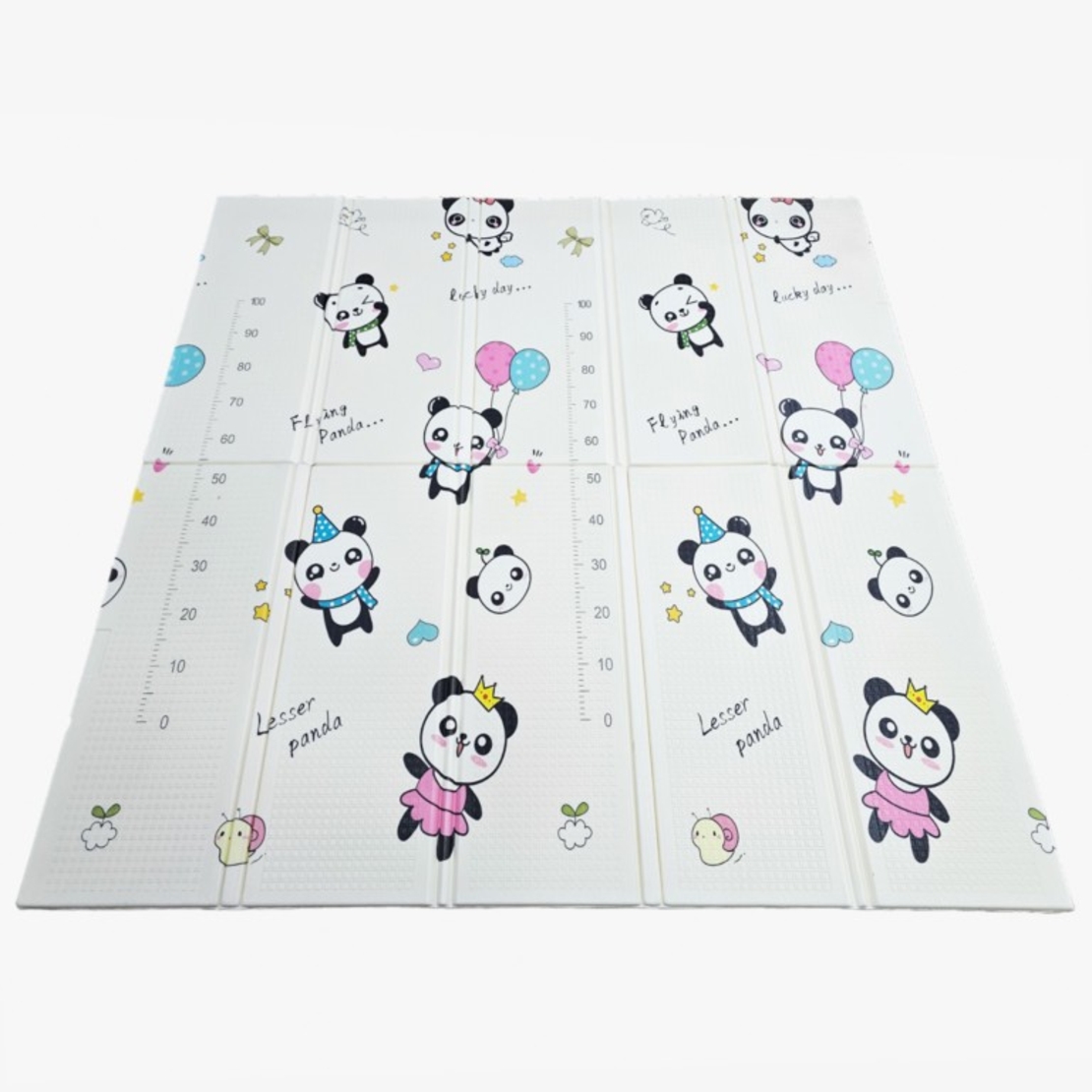 Covoras de Joaca pentru Copii Termic cu 2 Fete, Flippy, Model Ursuleți si Delfini, cu Spuma, Impermeabil, Antiderapant, 200cm x 180cm x 1cm