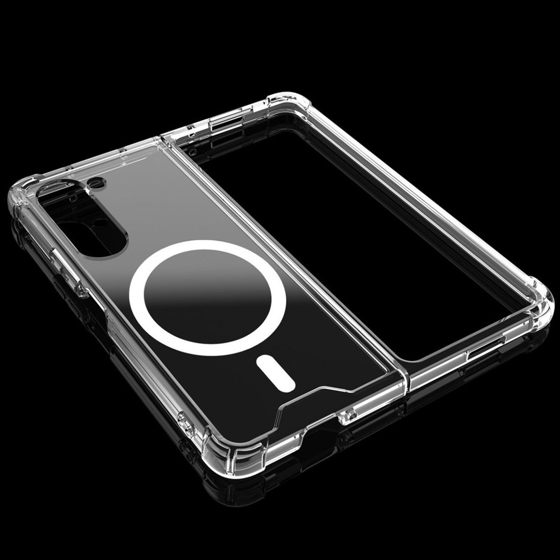 Husa pentru Samsung Galaxy Z FOLD6, Flippy, Husa de Protectie cu Anti-Shock, Tehnologie MagSafe Magnetic, Design Ultra Subtire, Anti alunecare, TPU Acrilic, Transparent