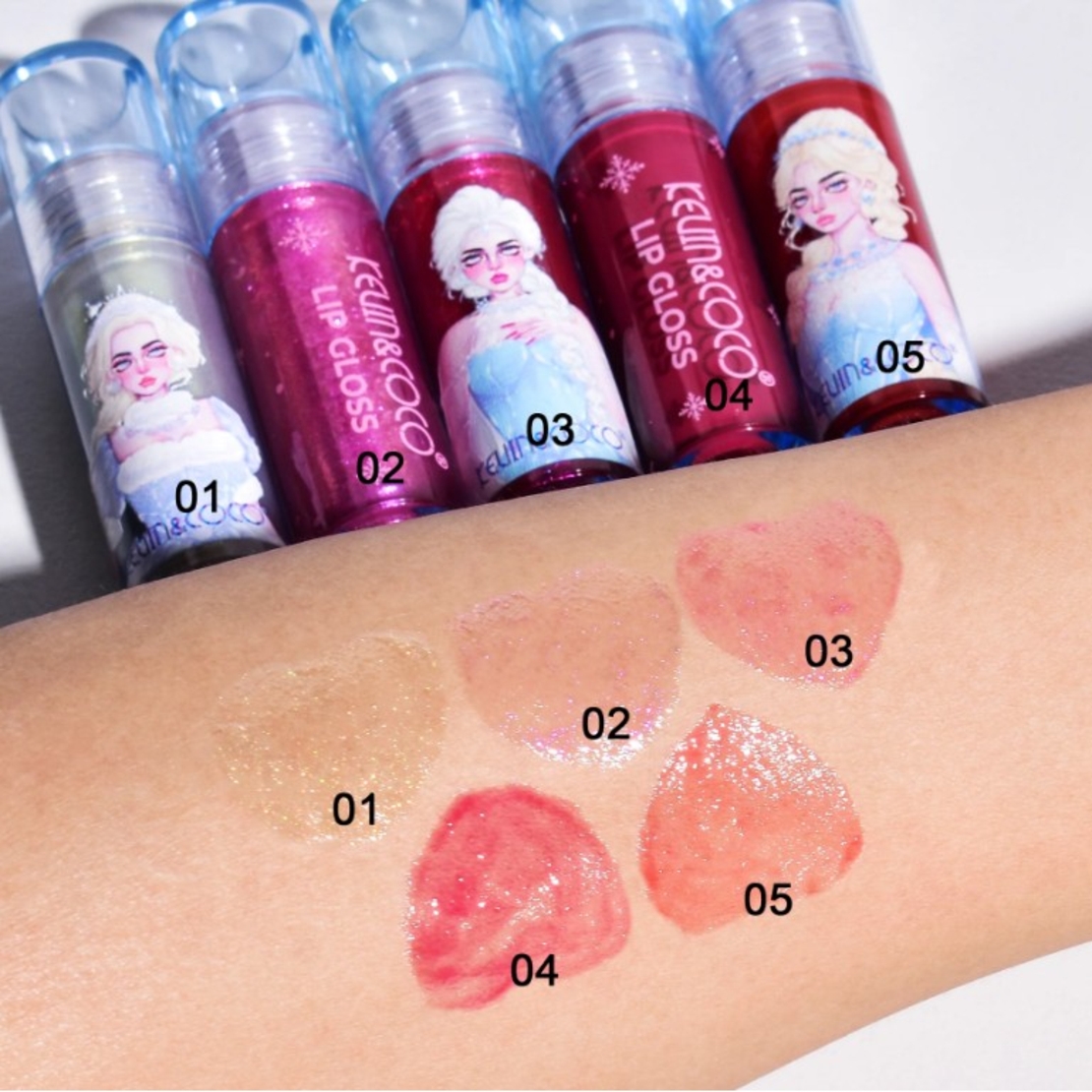 Set de Machiaj Kevin&Coco, 30 de Culori, Farduri de Pleoape, Iluminatoare Lichide, Lip Gloss-uri, Blush, Glitter, Model Regina Ghetii, 24.5x21.2x8.7 cm, Multicolor