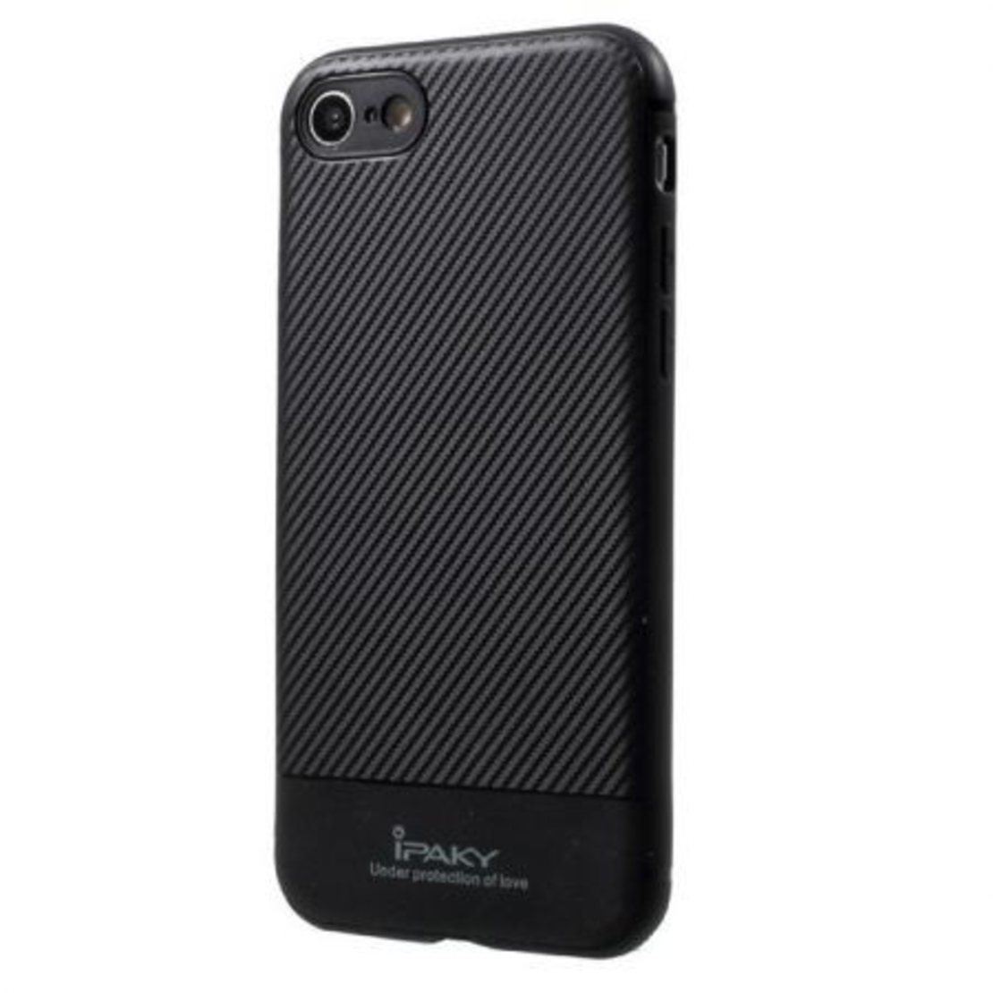 Husa Apple iPhone 7 Plus IPAKY Carbon Fiber Negru