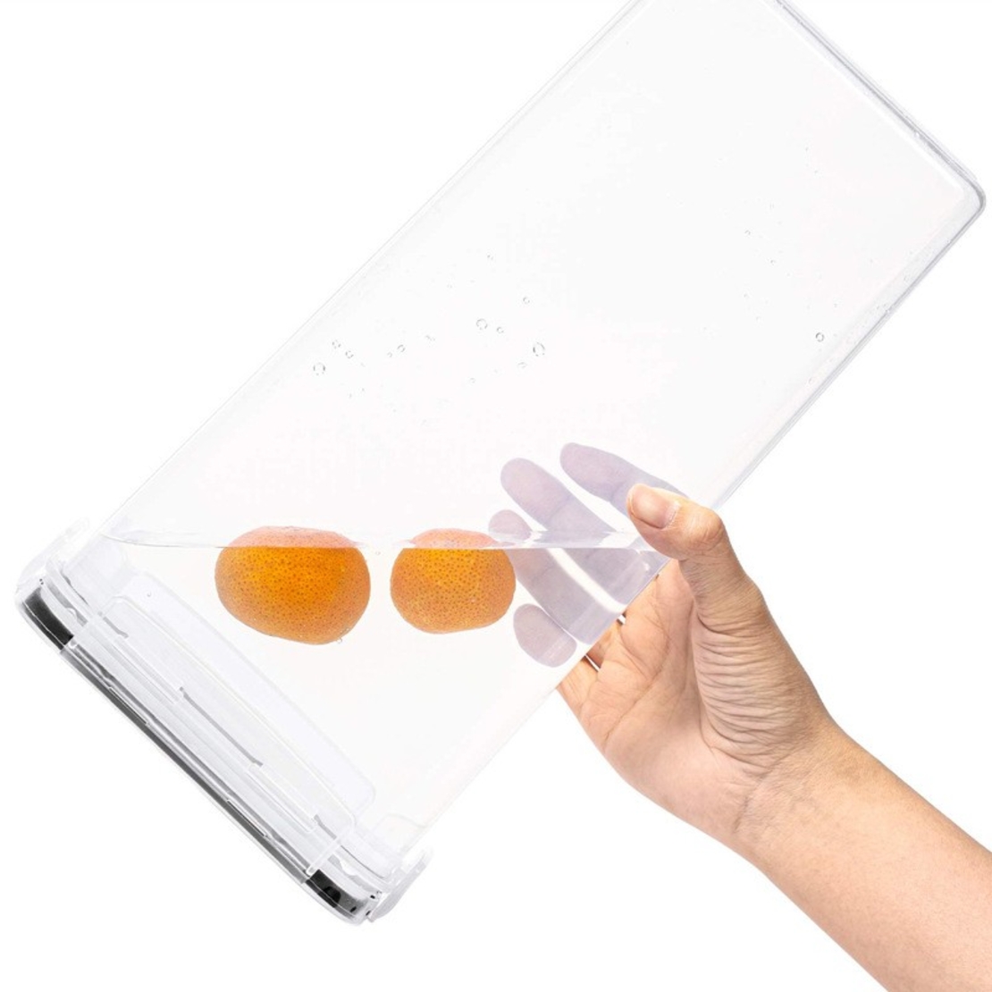 Set 4 Recipiente din Plastic, Flippy, pentru Alimente/Obiecte, Inchidere Ermetica, 4 x 2.8l, Transparent