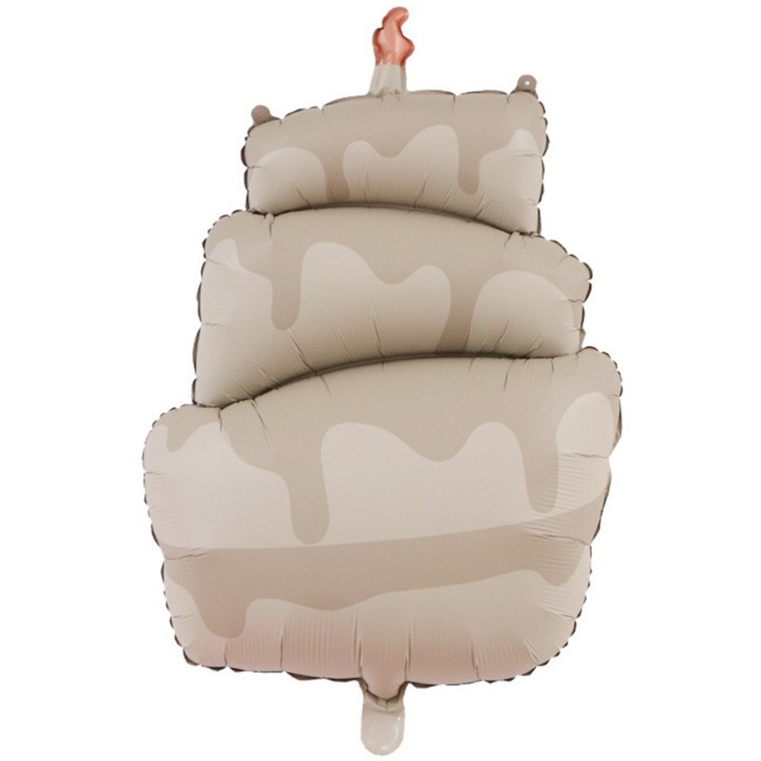 Balon din Folie Metalizata, Flippy, Figurina Animata, Model Tort, 96 x 55.5 cm, Ambalaj Individual, Pai Inclus, Umflare cu Aer sau Heliu, Maro