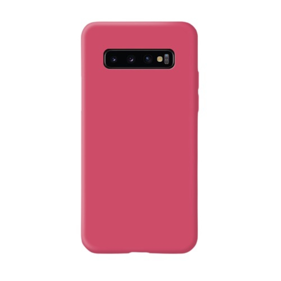 Husa protectie Flippy compatibila cu Samsung Galaxy S10 Liquid Silicone Case Fuchsia