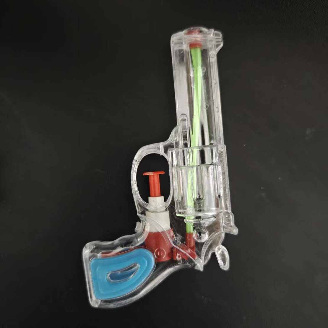 Pistol cu Apa, Flippy, pentru Copii, din Plastic, 16 x 5 x 2 cm, Transparent/Albastru
