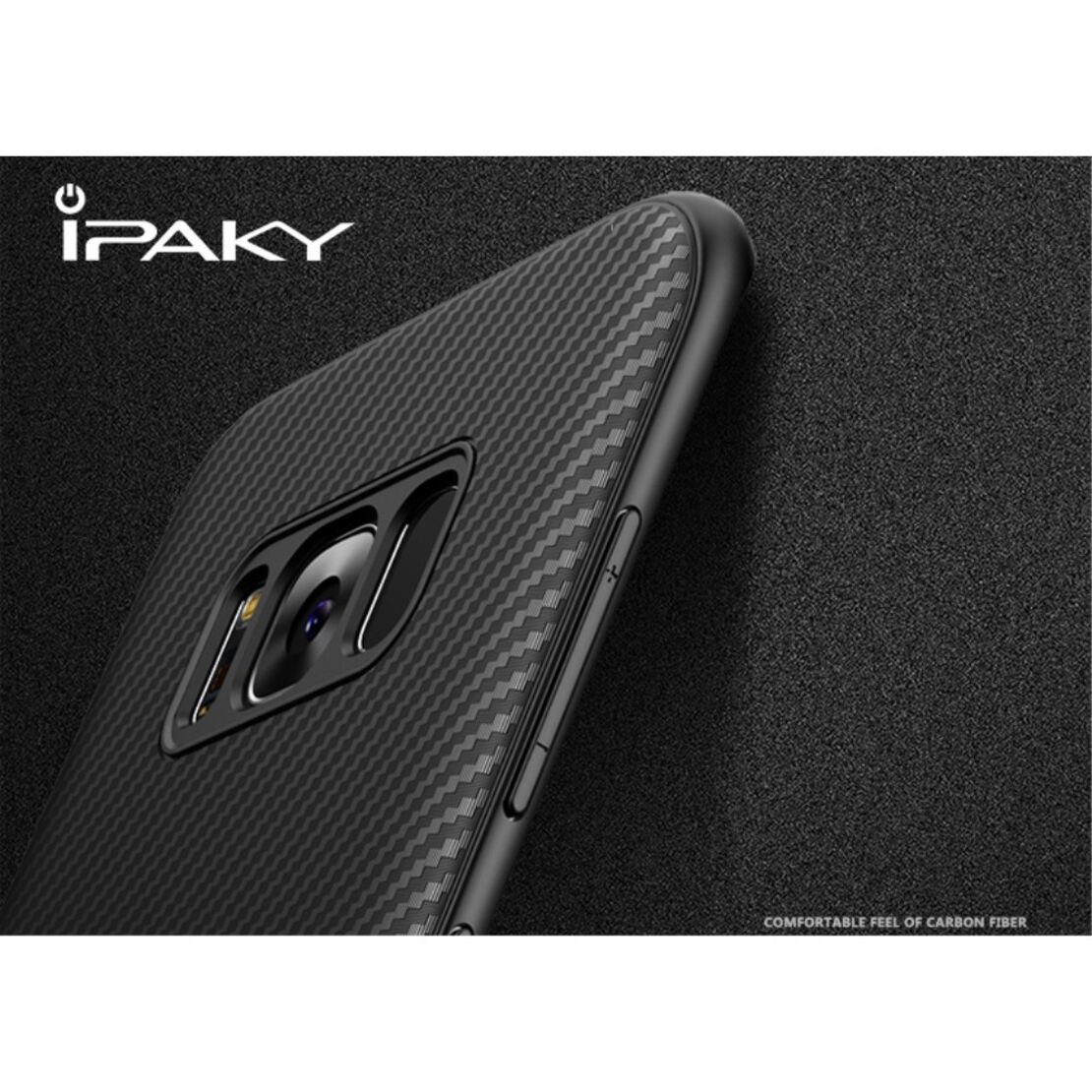 Husa Samsung Galaxy S8 IPAKY Carbon Fiber Negru