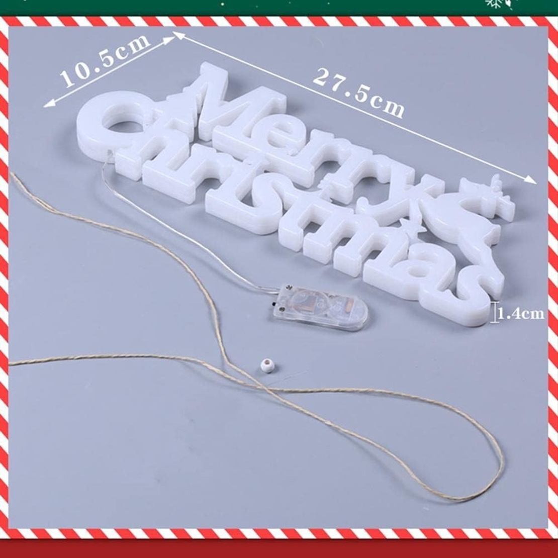 Instalatie LED de Craciun, Flippy, Litere 3D, Merry Christmas, Lumina Calda, 27.5 x 10.5 x 1.4 cm, Alb