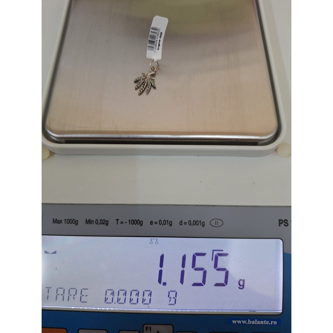 Pandantiv din Argint 925, Frunza