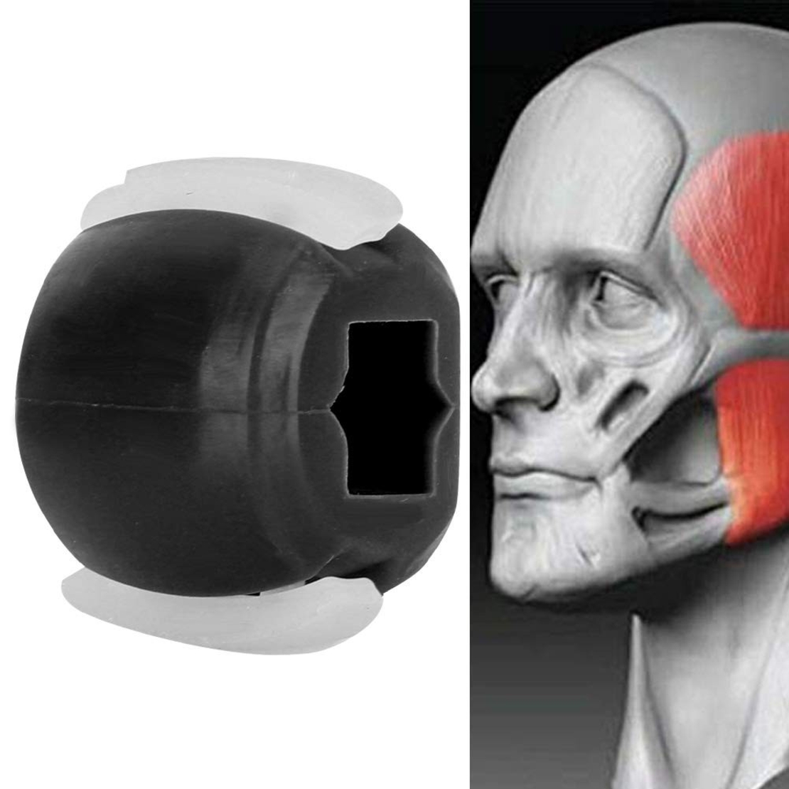 Dispozitiv de Tonifiere Faciala, Flippy, din Silicon, Corectare Mandibula/Maxilar, Negru