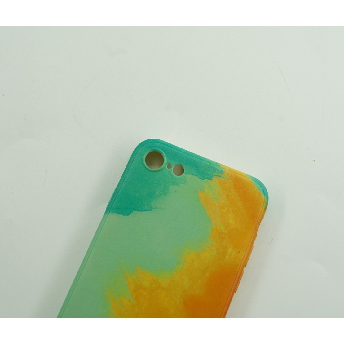 Husa protectie Flippy compatibila cu Apple iPhone 12 Tpu Ombre, Verde/Galben