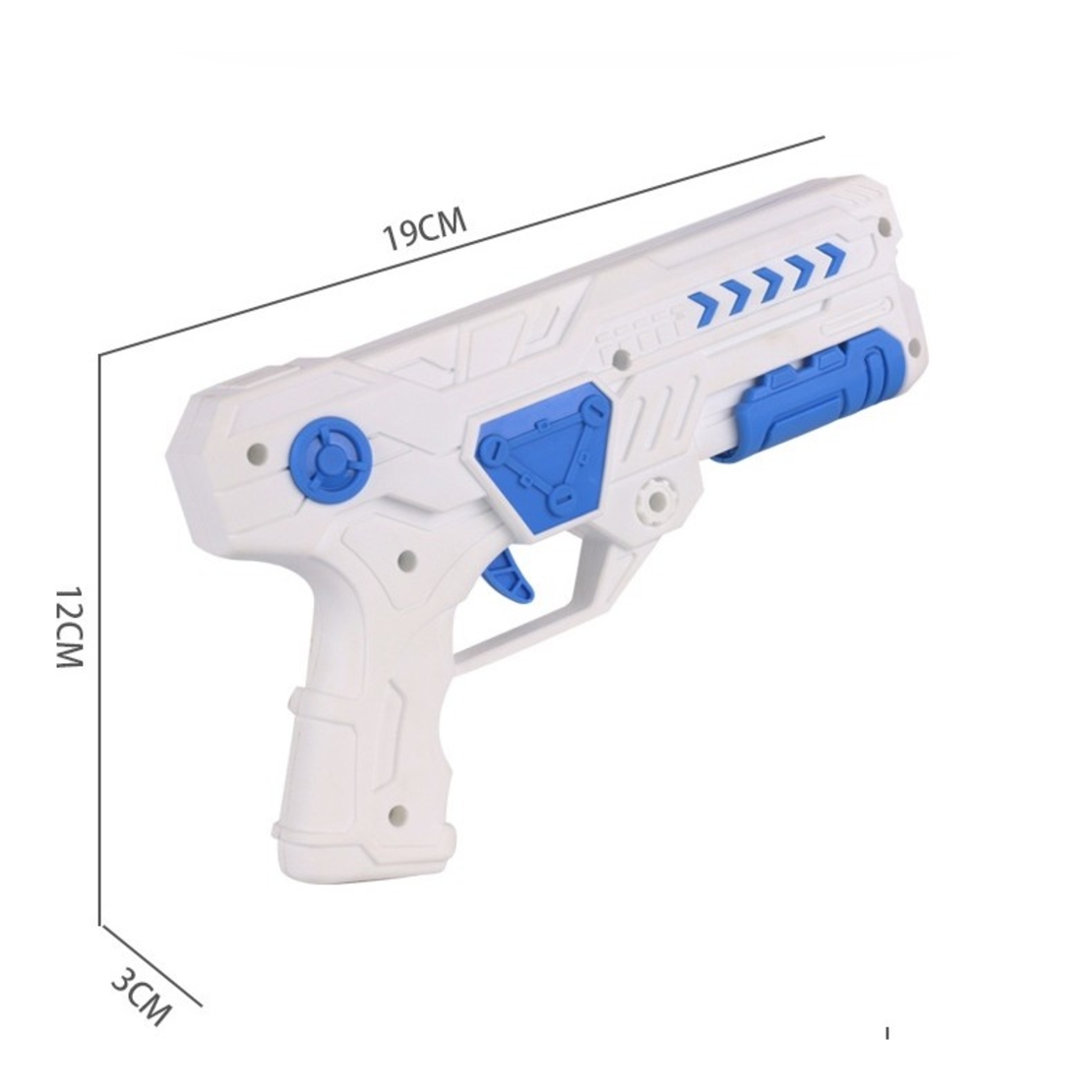Set 2 Piese Jucarie Interactiva, Flippy, Pistol de Catapultare + Zmeu, din Plastic si Panza, +8 Ani, Impermeabil, Model Pisicuta cu Gogoasa, Multicolor
