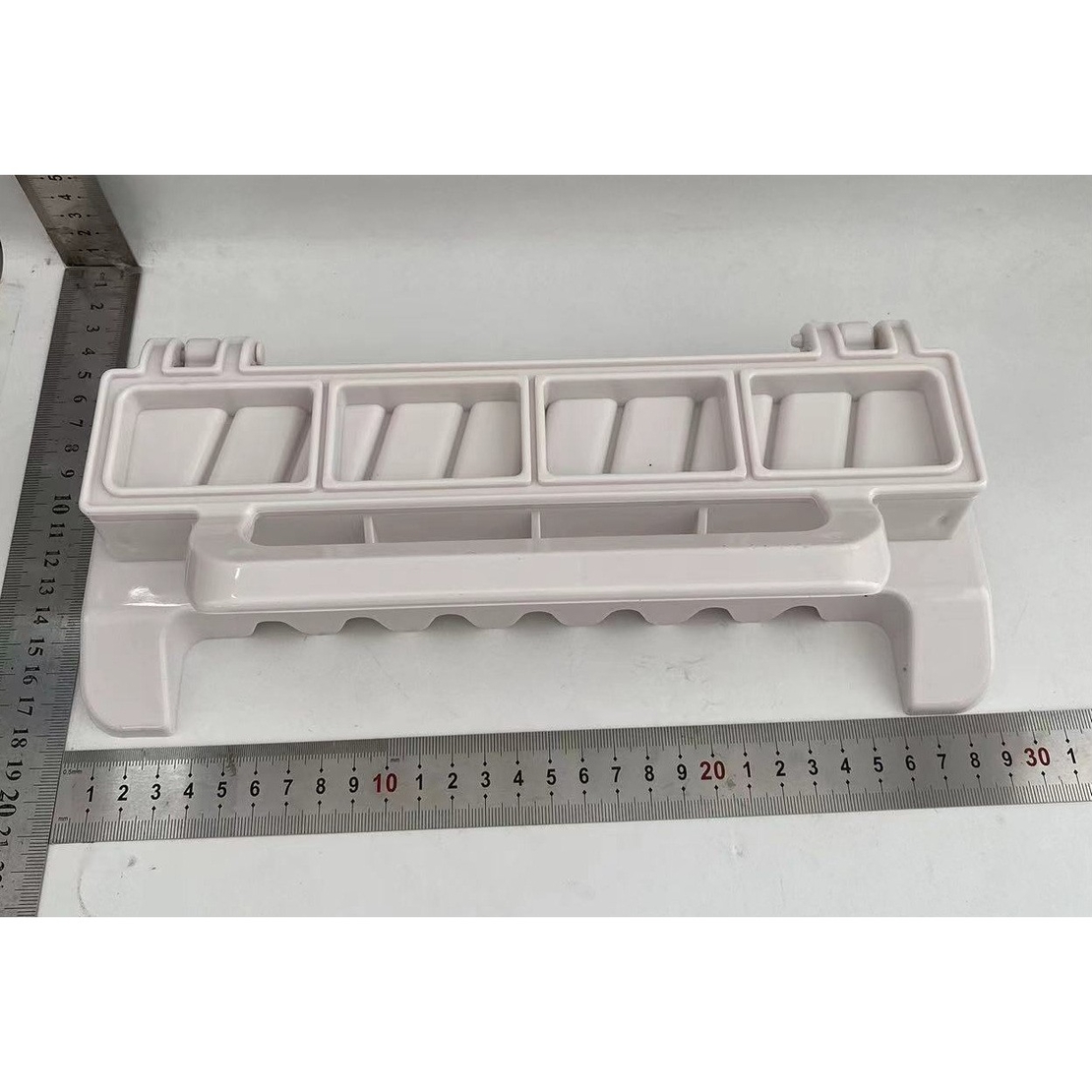Presa pentru Carne, Flippy, pentru Kebab, cu Maner, din ABS, 29 x 7.5 x 2.6 cm, Alb