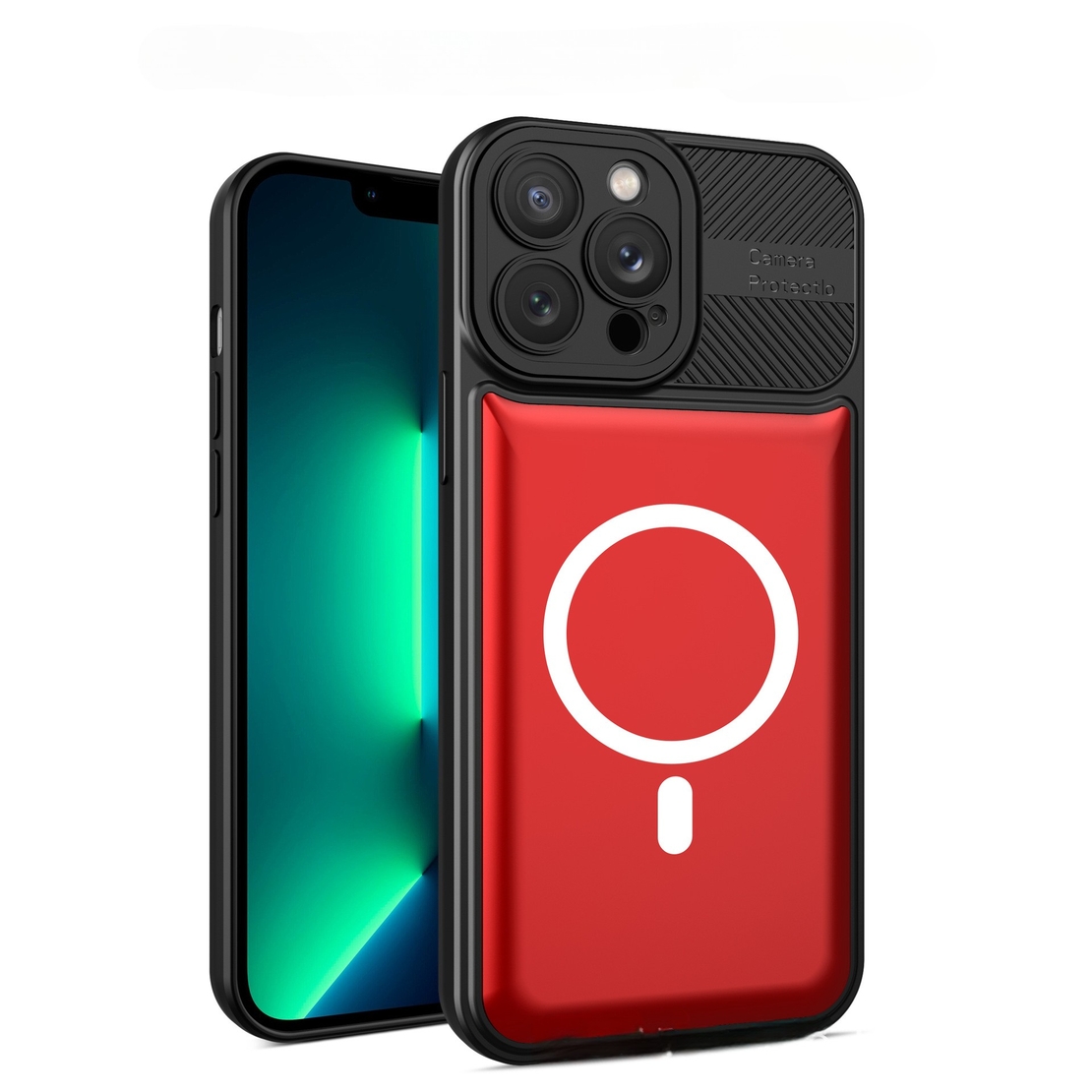 Husa pentru Apple iPhone 14 Pro MagSafe, Urban Armor, Flippy, Rosu, suport magnetic