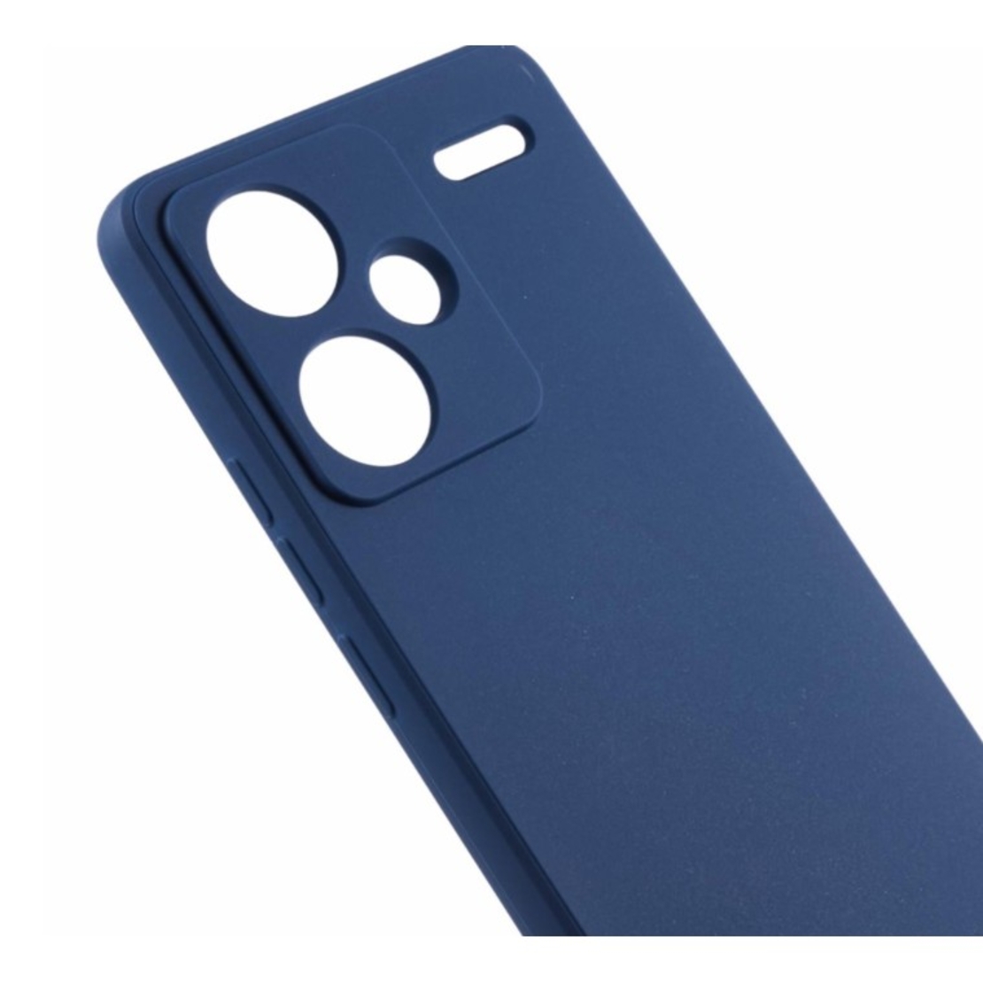 Husa de Protectie, Flippy, pentru Xiaomi Redmi Note 13 Pro Plus 5G, Liquid Silicone, cu Microfibra pe Interior, Protectie Antisoc, Compatibil Incarcare Wireless, Albastru