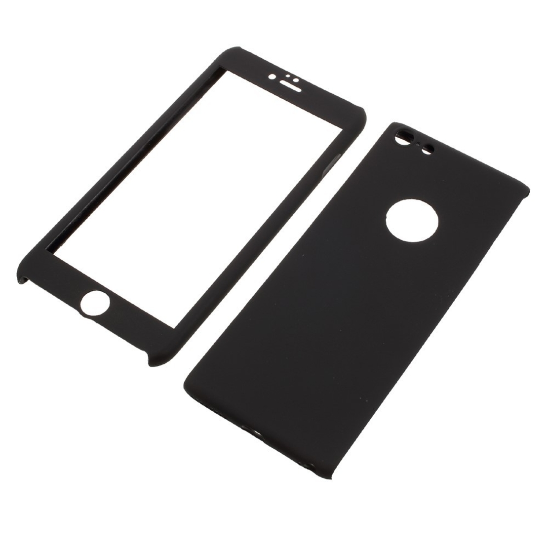 Husa Apple iPhone 6/6S Full Cover 360 Negru + Folie de protectie