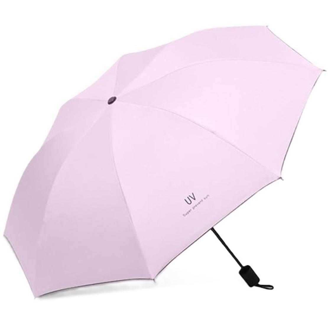 Umbrela, Flippy, Protectie UV Soare, Protectie Ploaie, Pliabila, din Vinil si Otel, 96 x 67 cm, Roz