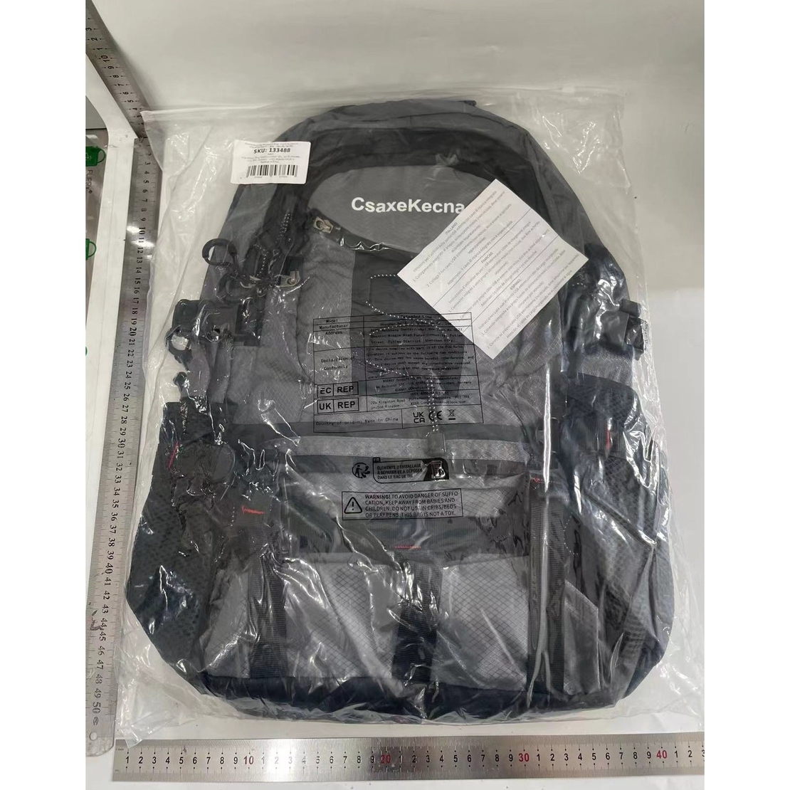 Rucsac Multifunctional de Alpinism, Flippy, Capacitate 36-55 L, de Calatorie, Impermeabil, Slot USB Incarcare Telefon, Bretele Reglabile, 52 x 34 x 19 cm, Gri