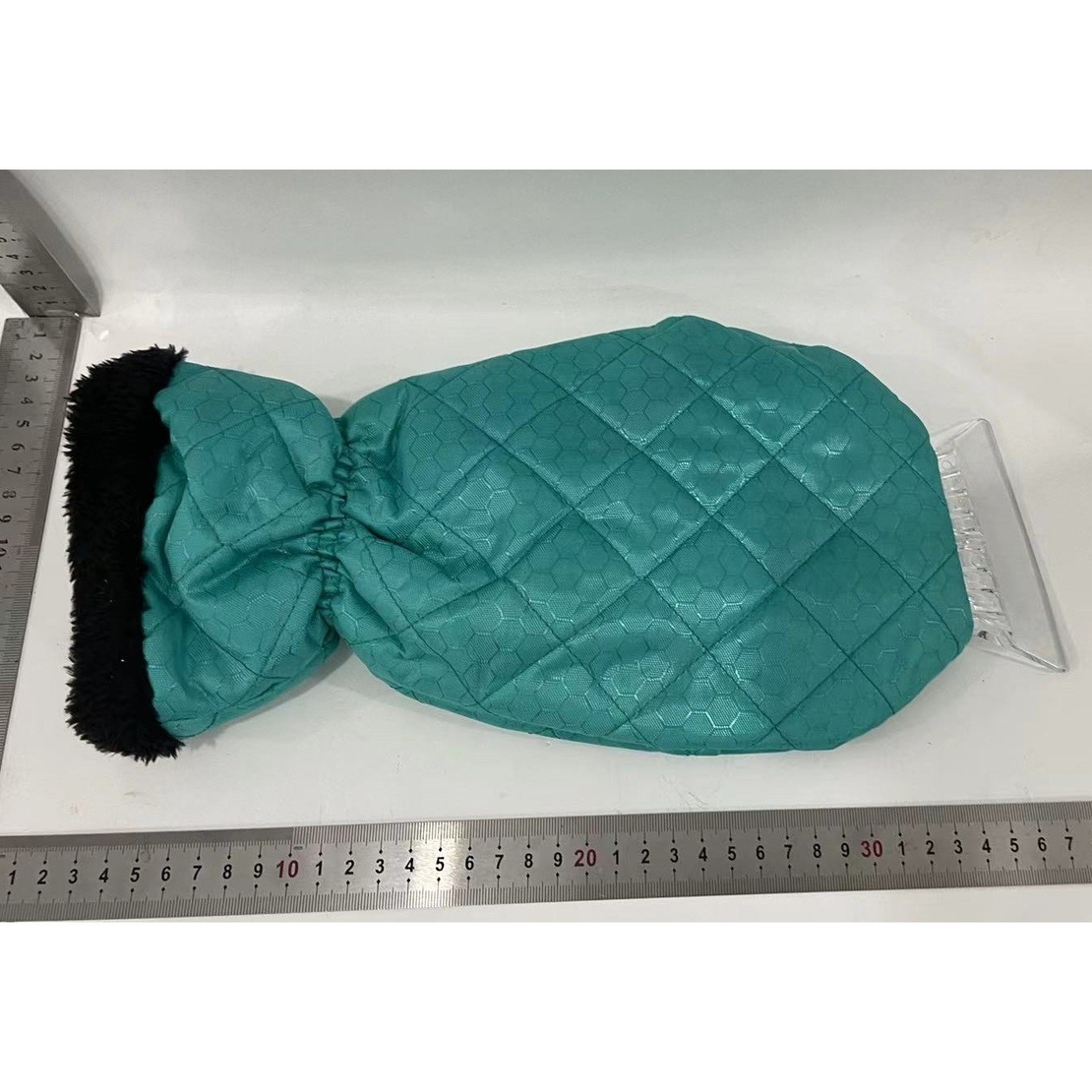 Set Manusa si Racleta pentru Zapada, Flippy, Impermeabila, Izolatie de Bumbac, 31 x 15 cm, Verde