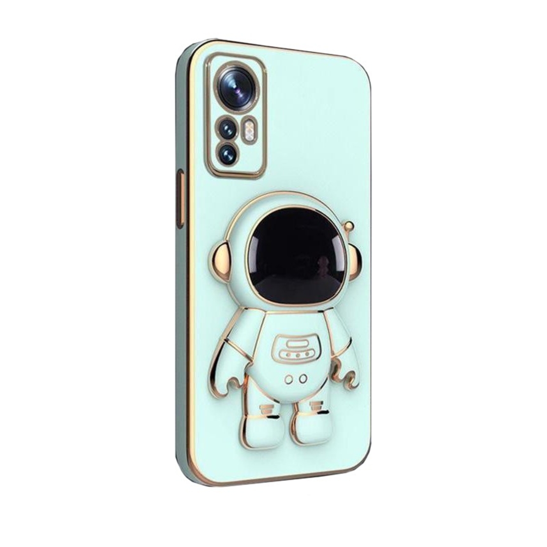 Husa de Protectie 2 in 1, Flippy, Husa de Protectie pentru Samsung Galaxy A15/A15 5G, Model Astronaut cu Suport, din TPU, Verde